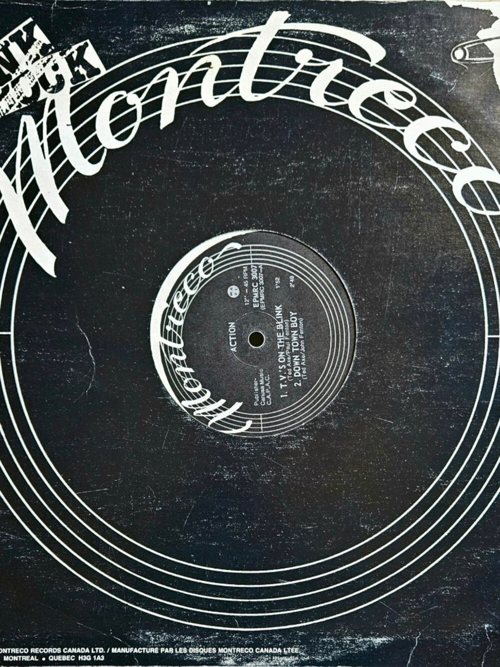 The Action – T.V.'s On The Blink 12" EP 1978 Montreco Punk Vinyl Record